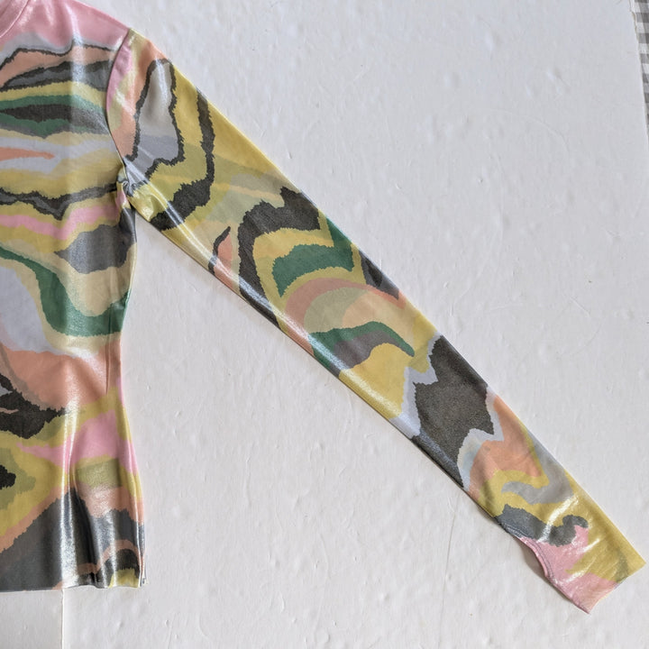 AFRM Kaylee Foil Print Top Size Medium