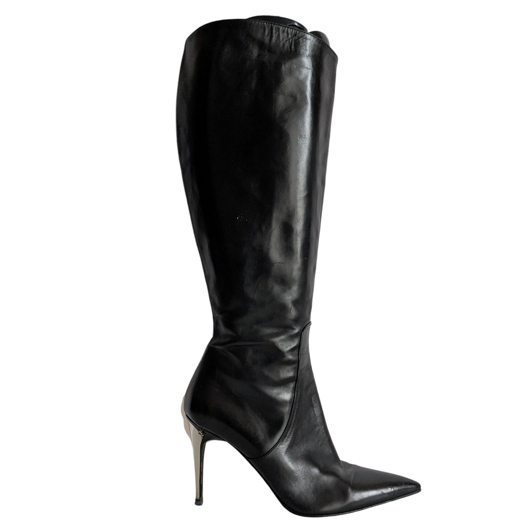 Cesare Paciotti Tall Leather Boots Size 36