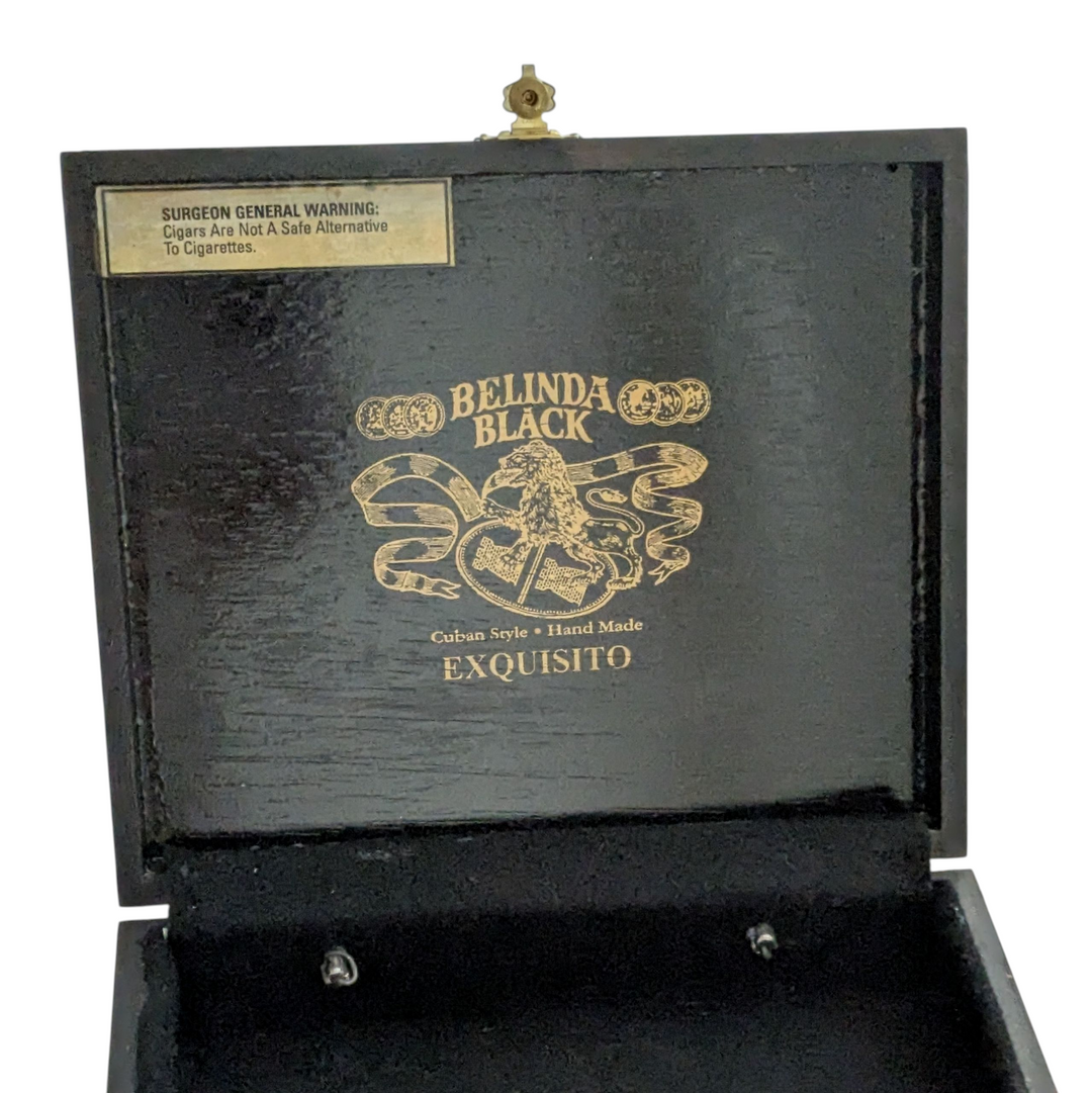 Belinda Black Upcycled Cigar Box Bag