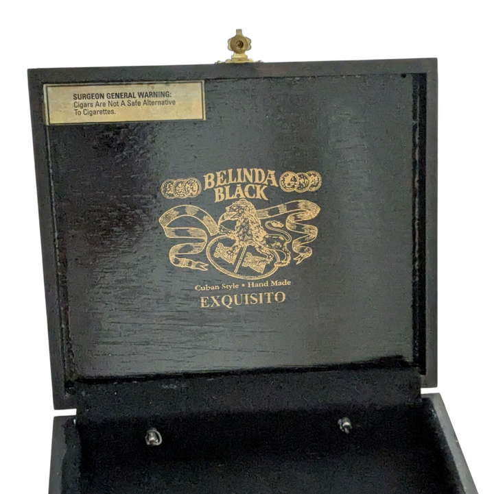 Belinda Black Upcycled Cigar Box Bag
