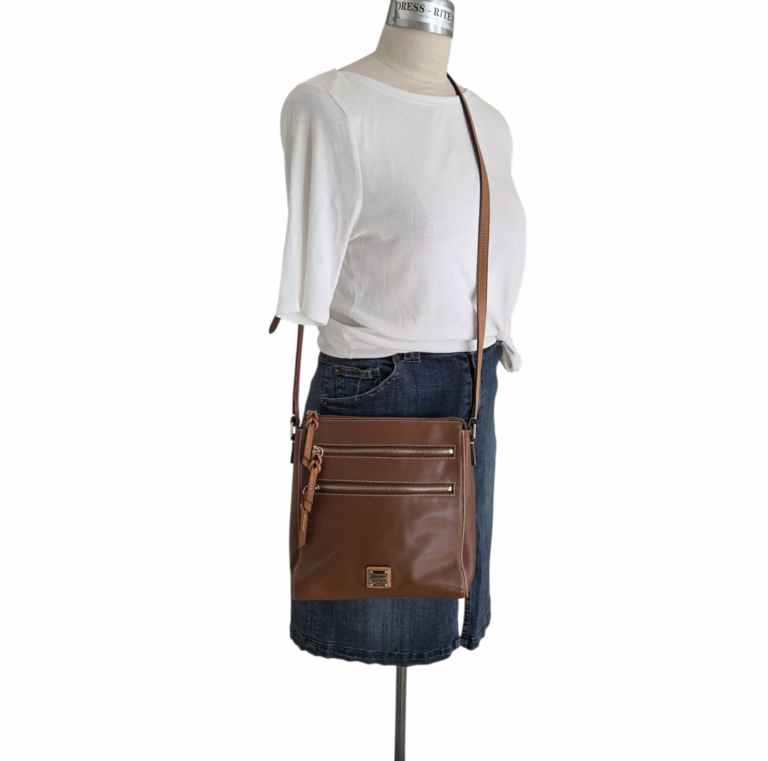 Dooney & Bourke Brown Leather Crossbody