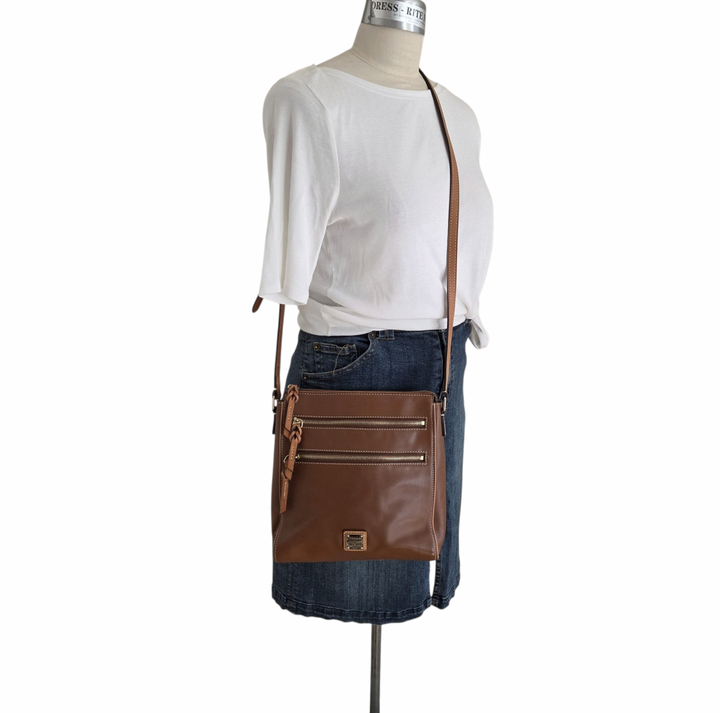 Dooney & Bourke Brown Leather Crossbody