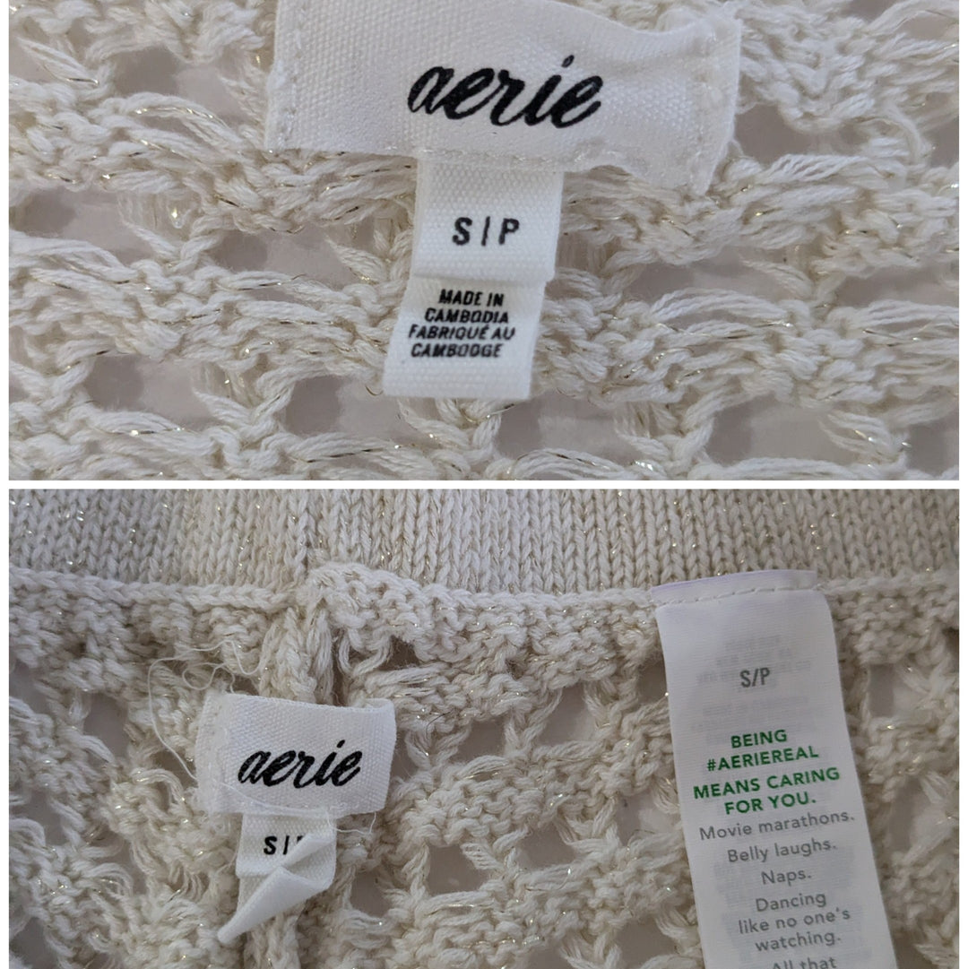 Aerie 2 Piece Mesh Loungewear Size Small