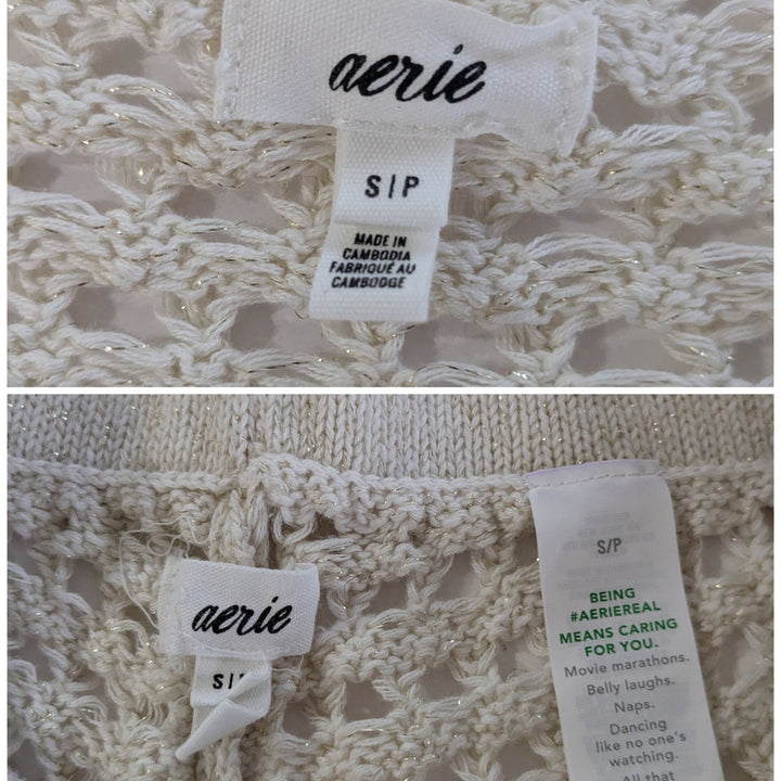Aerie 2 Piece Mesh Loungewear Size Small
