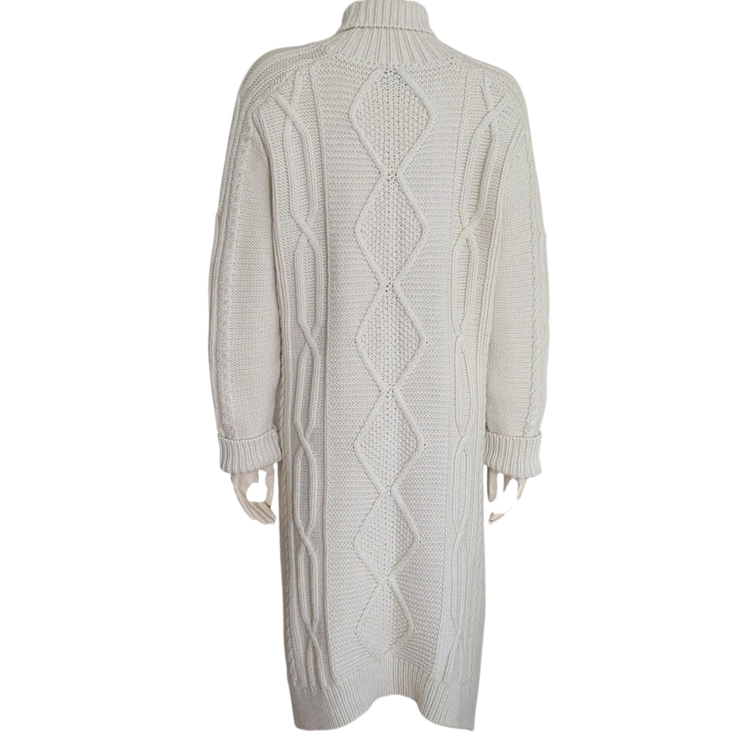 10 Crosby Derek Lam Cable Knit Tunic Sweater Size Large NWT