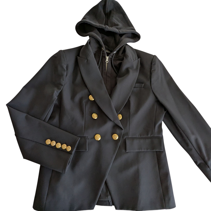 Quince Scuba Captain's Blazer with Fleeced Hoodie Liner Size L/XL