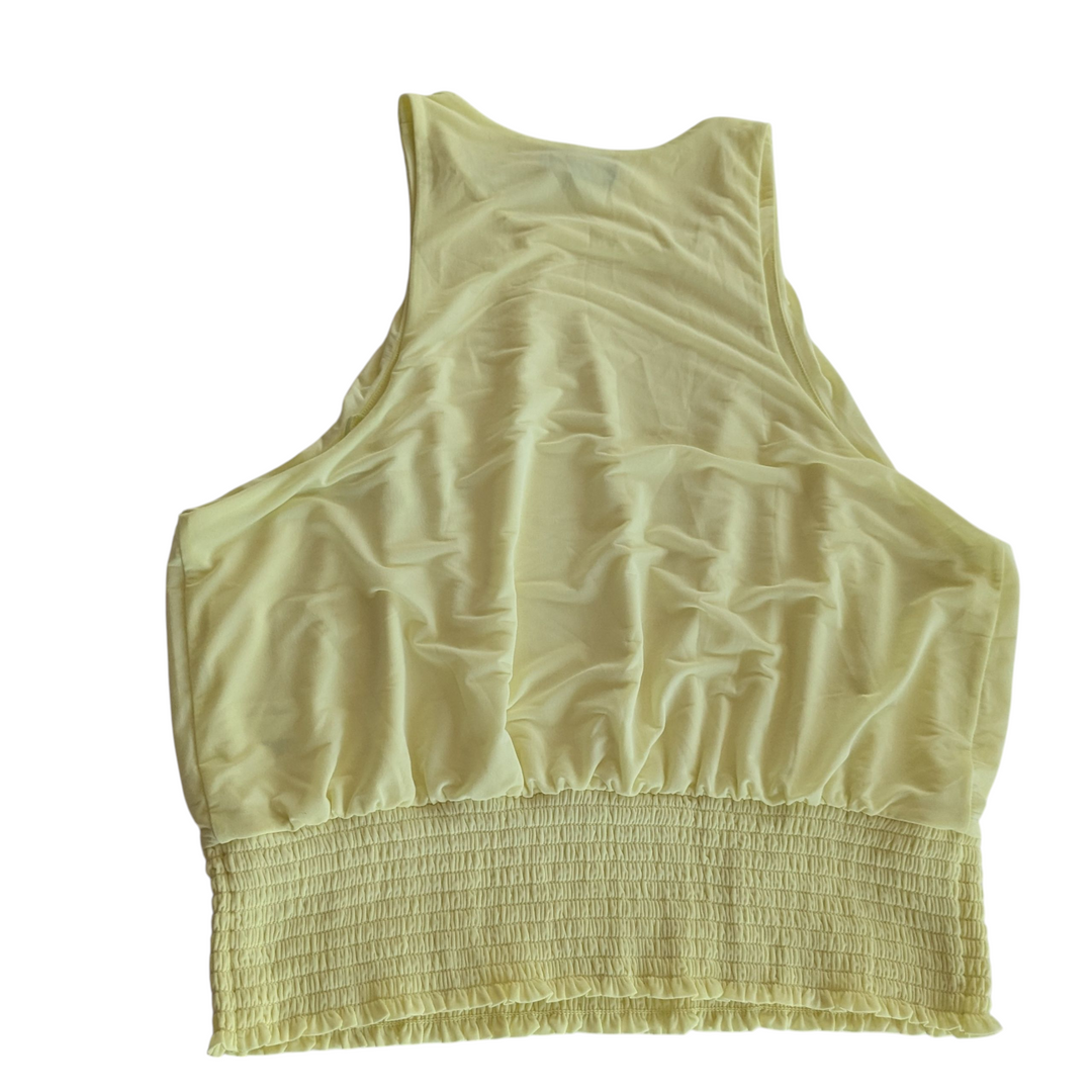 Express Yellow Sleeveless Top Size Large