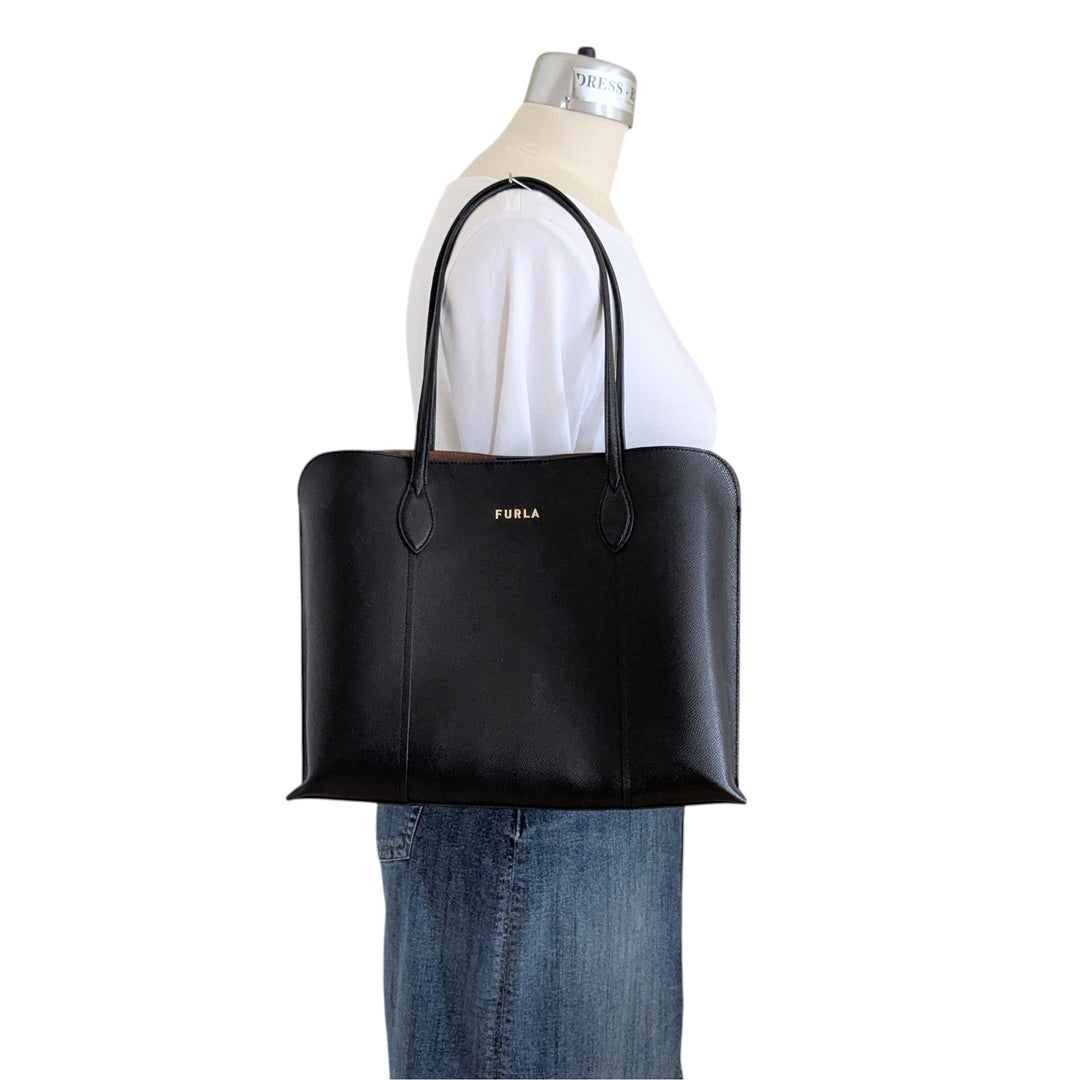 Furla Vittoria Leather Tote Bag