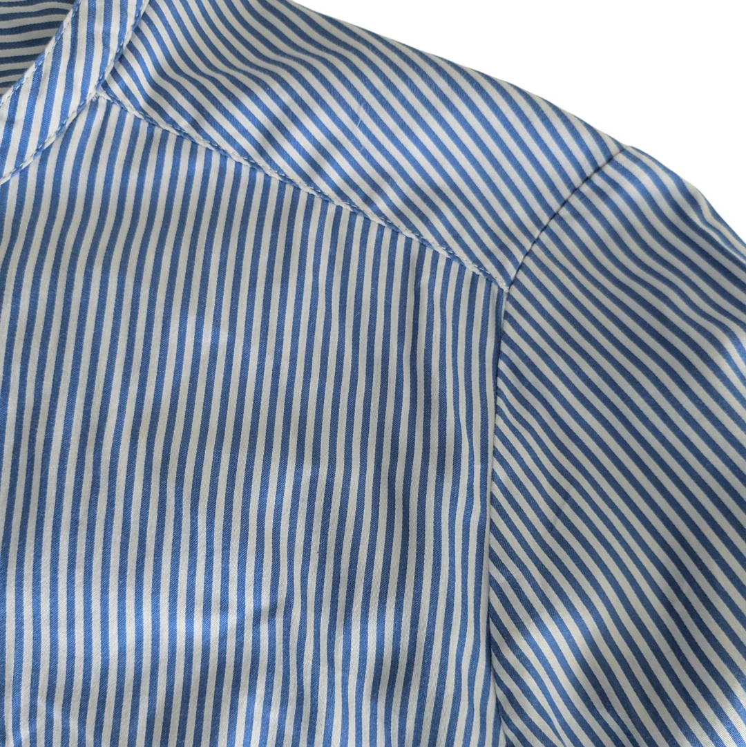 Boden Ticking Stripe Shirt Size 8