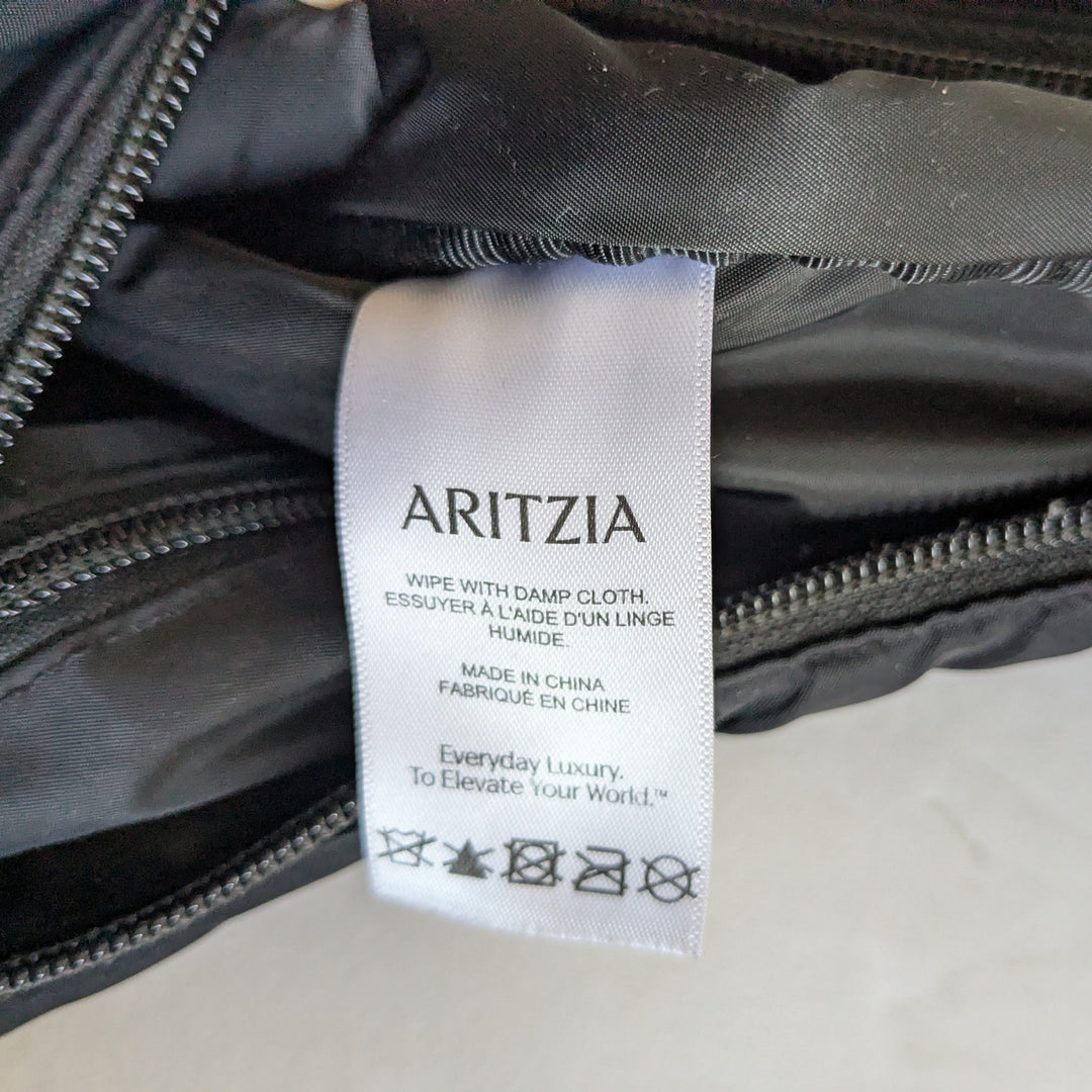 Aritzia's Sunday Best Goldie Black Nylon Hobo Bag