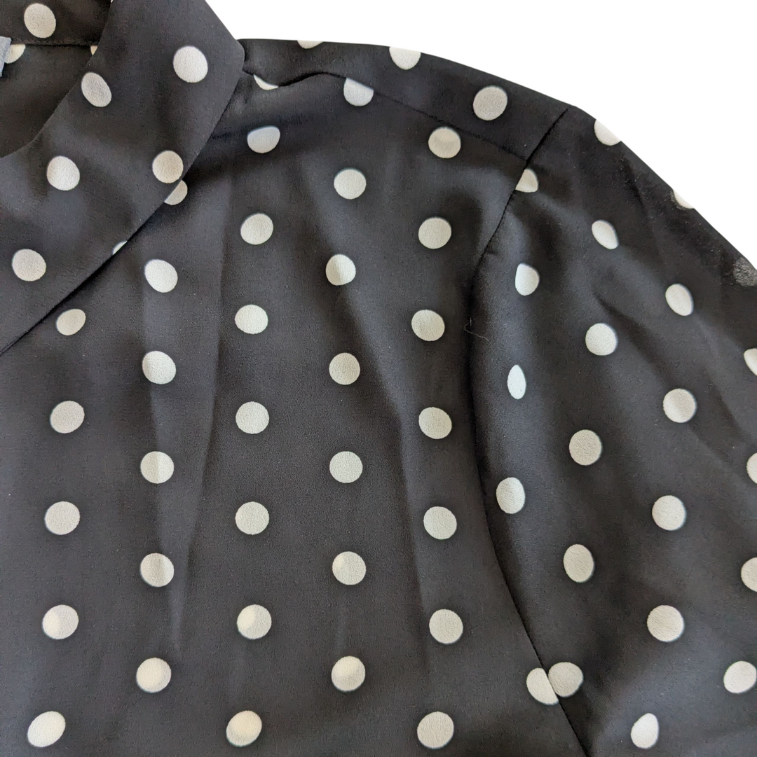 Vince Camuto Polka Dot Blouse Size Medium