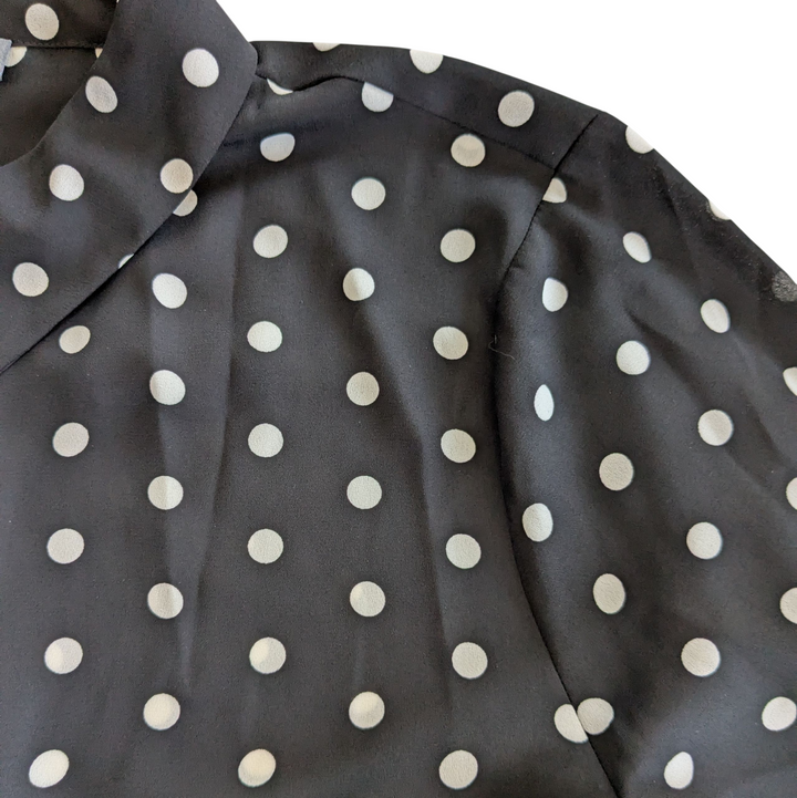 Vince Camuto Polka Dot Blouse Size Medium