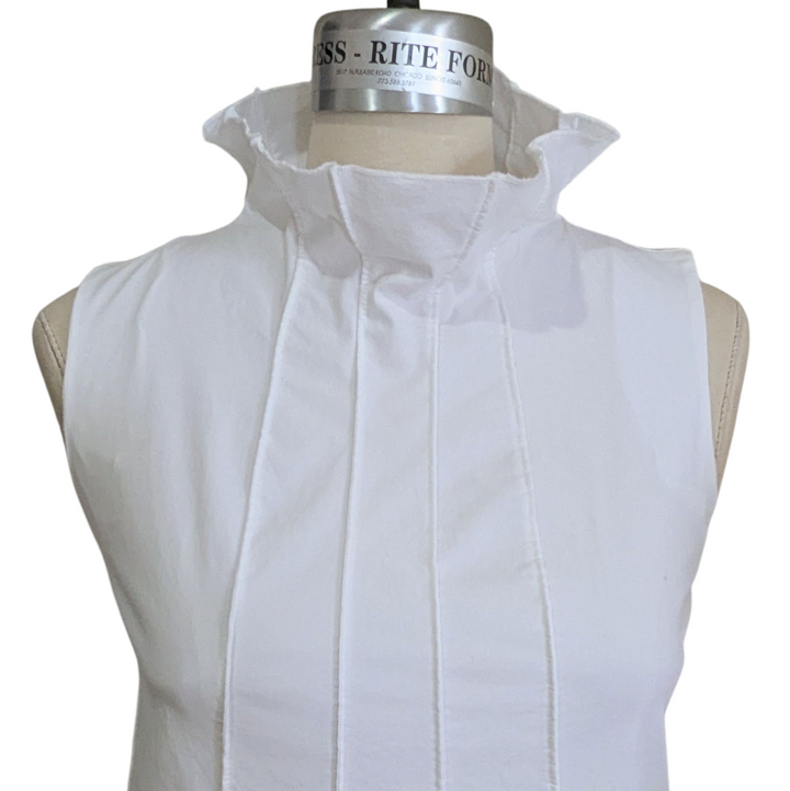 M2057 Maria Pinto White Blouse Size Medium