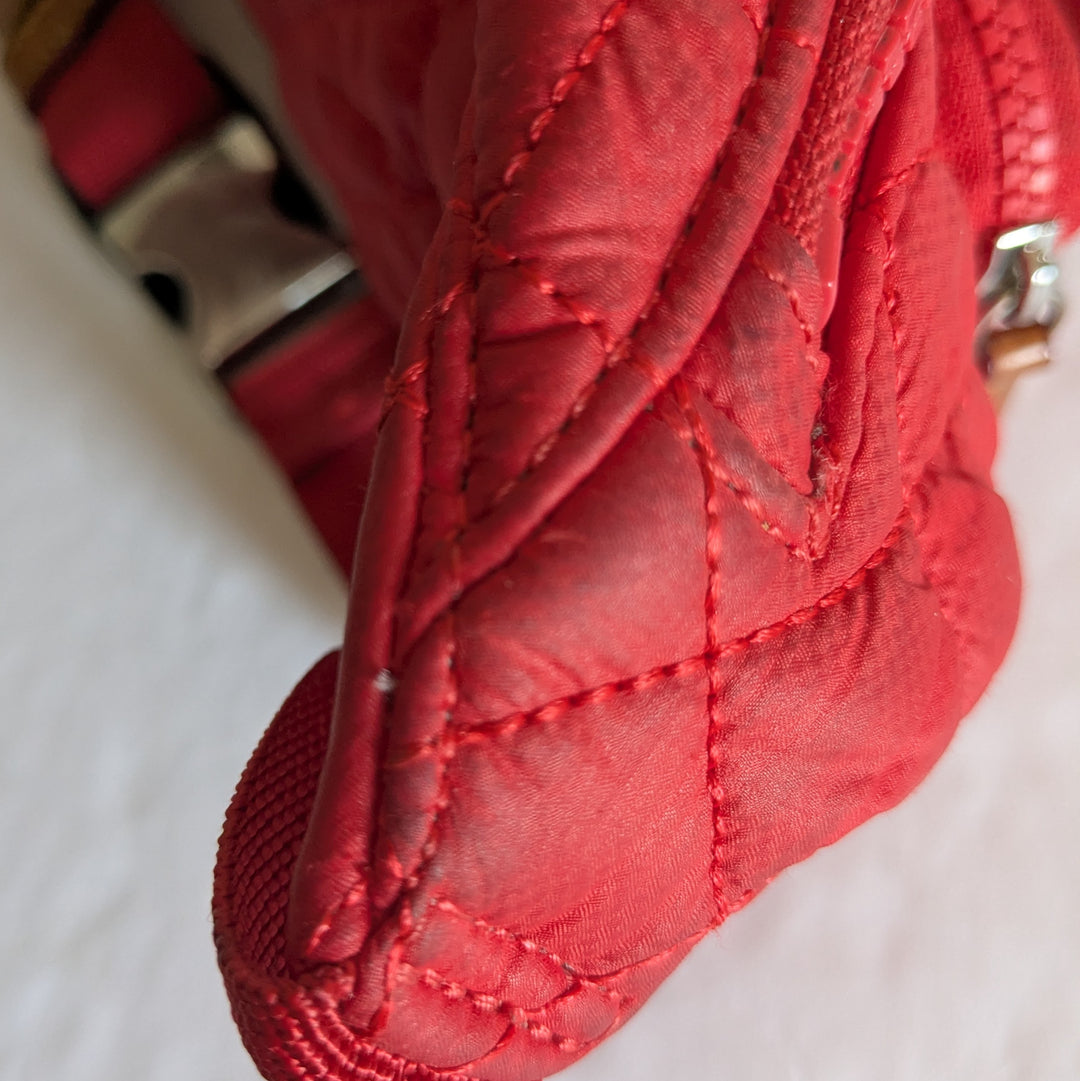 MZ Wallace Red Quilted Belt Bag