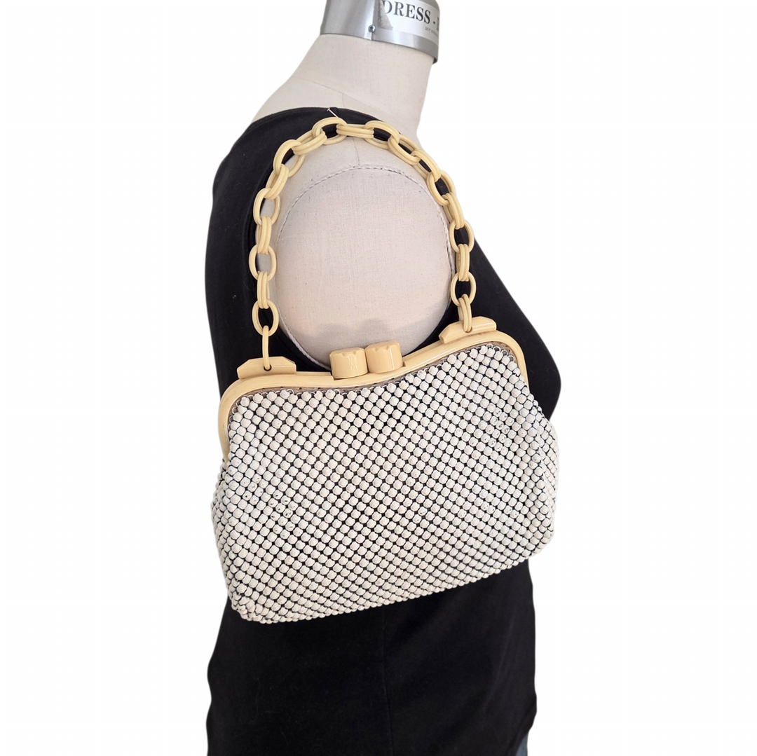 Whiting & Davis Mesh Bag with Bakelite Frame