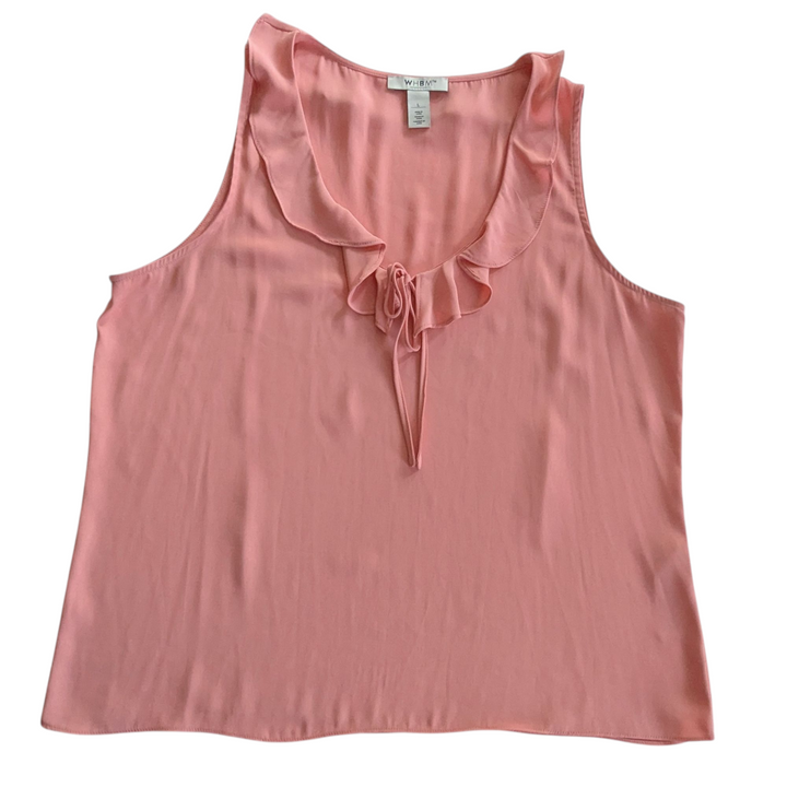 White House Black Market Pink Top Size Large