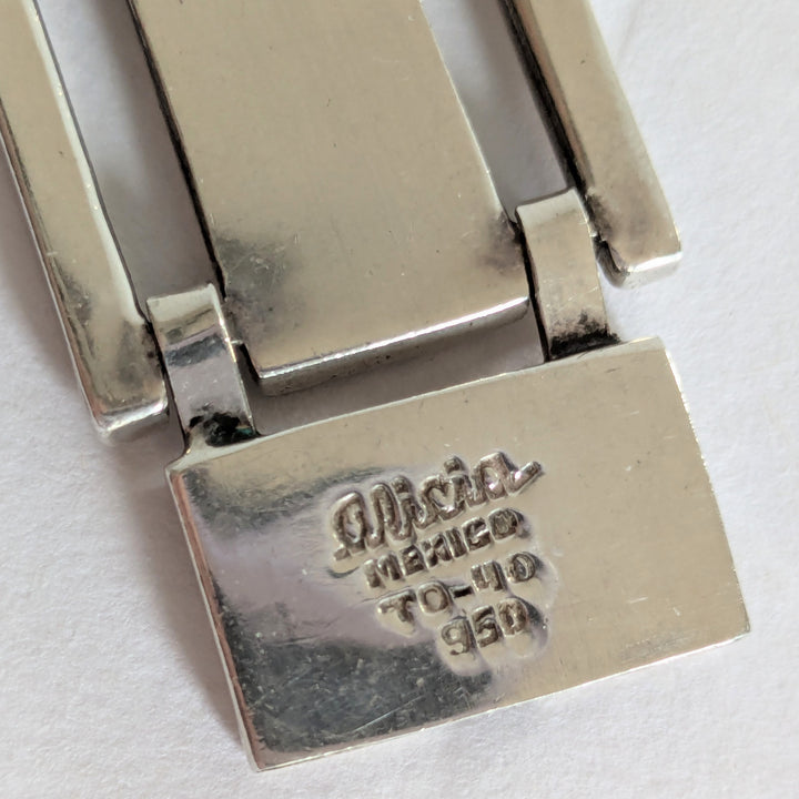 Alicia de la Paz Taxco Mexican Sterling Silver Paneled Bracelet