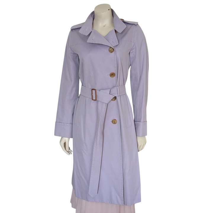 Burberry Lilac Trench Coat Size 38