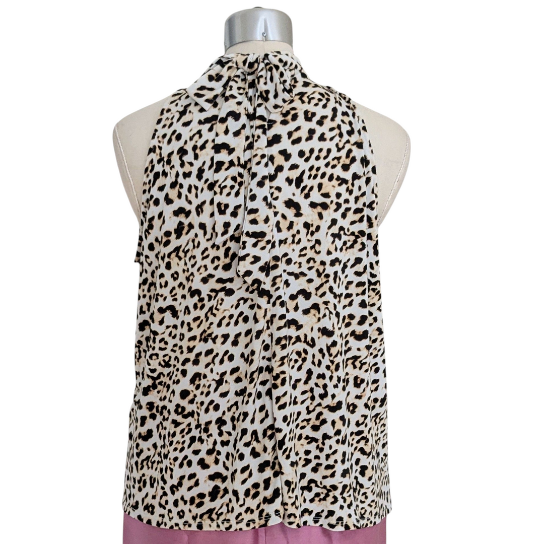 Banana Republic Animal Print Top Size Large