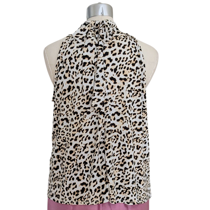 Banana Republic Animal Print Top Size Large
