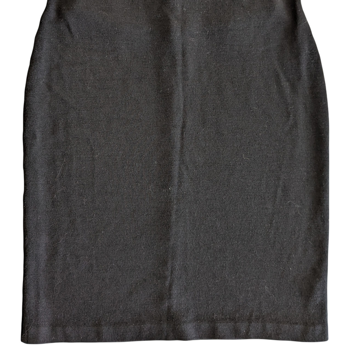 St John Caviar Knit Sheath Dress Size 12