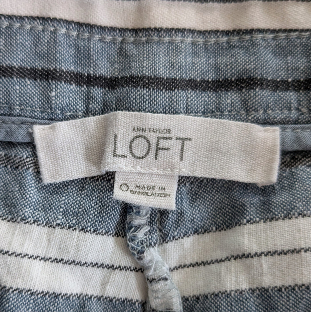 LOFT Striped Shorts Size 0