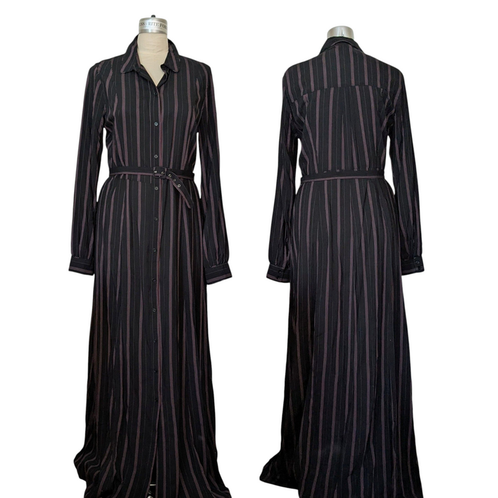 Paige Nayven Striped Maxi Dress Size Large