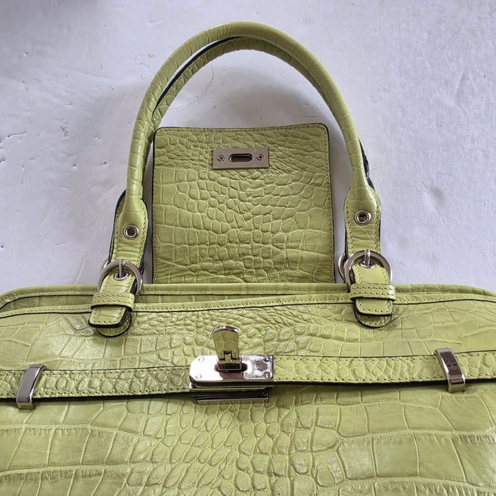 Kesslord Camilia Embossed Leather Satchel