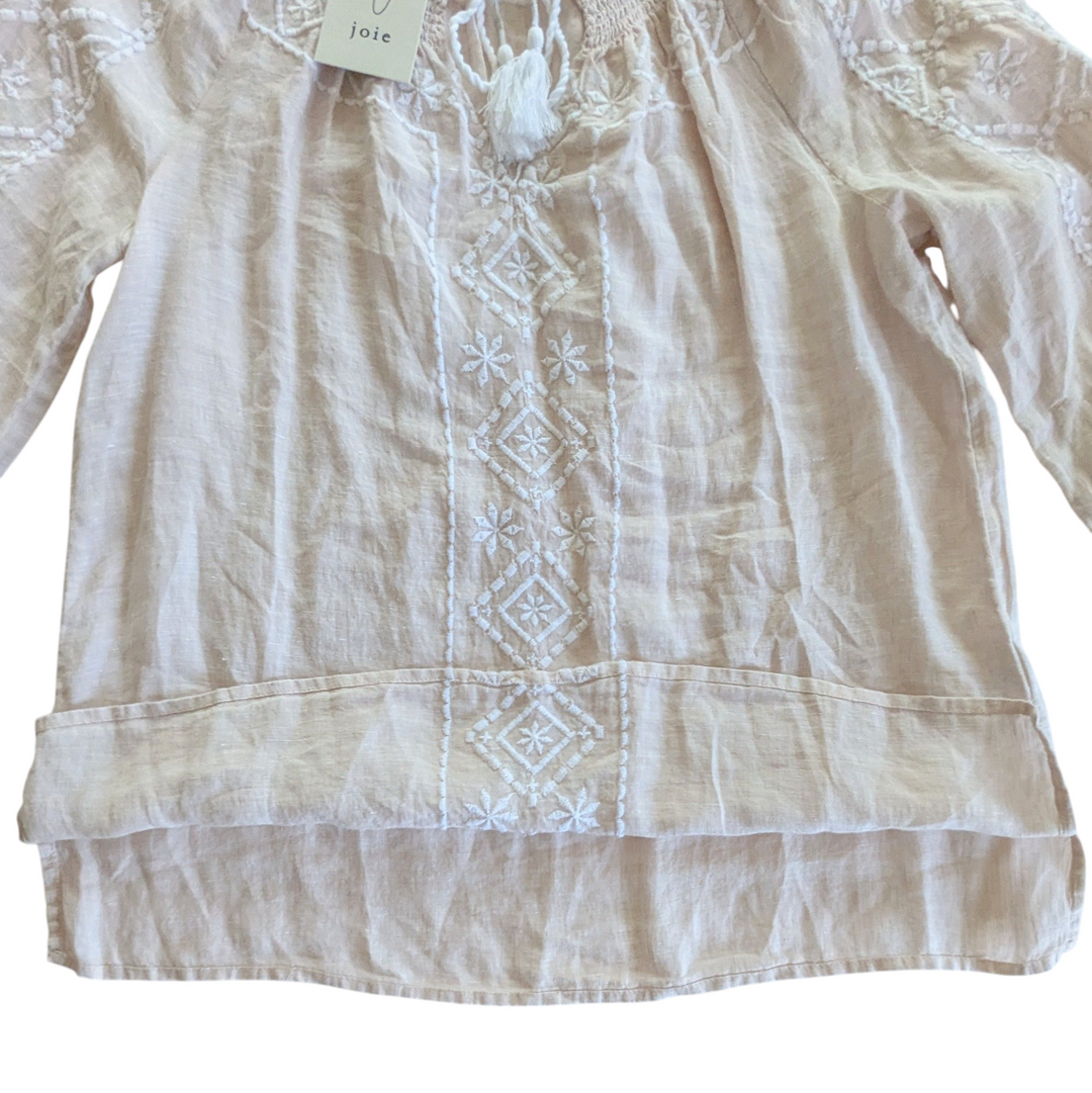 Joie Linen Peasant Top Size Small