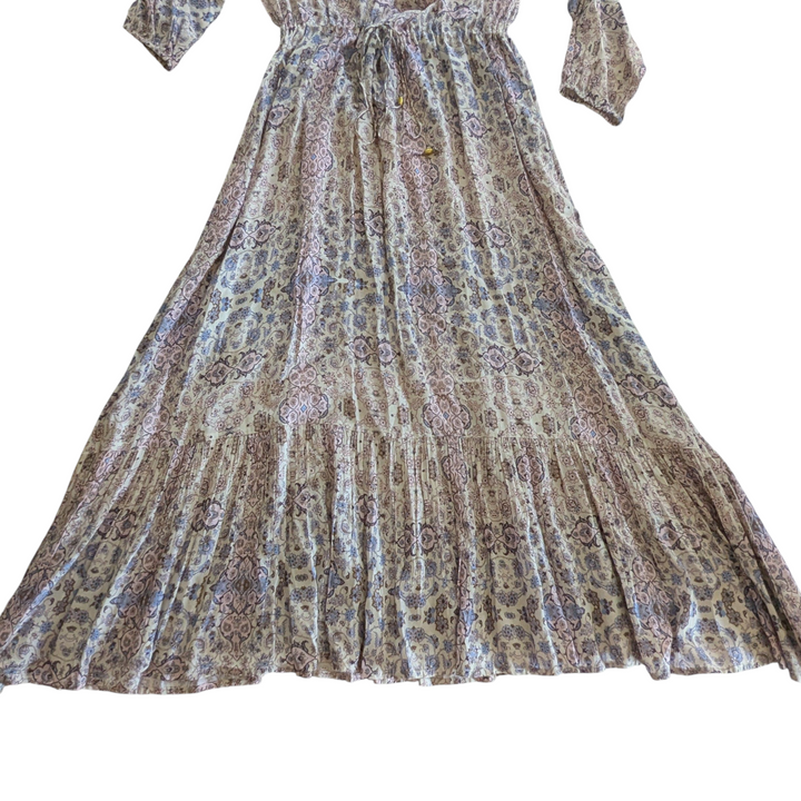 Roller Rabbit Odila Odaya Tiered Maxi Dress Size XL NWT
