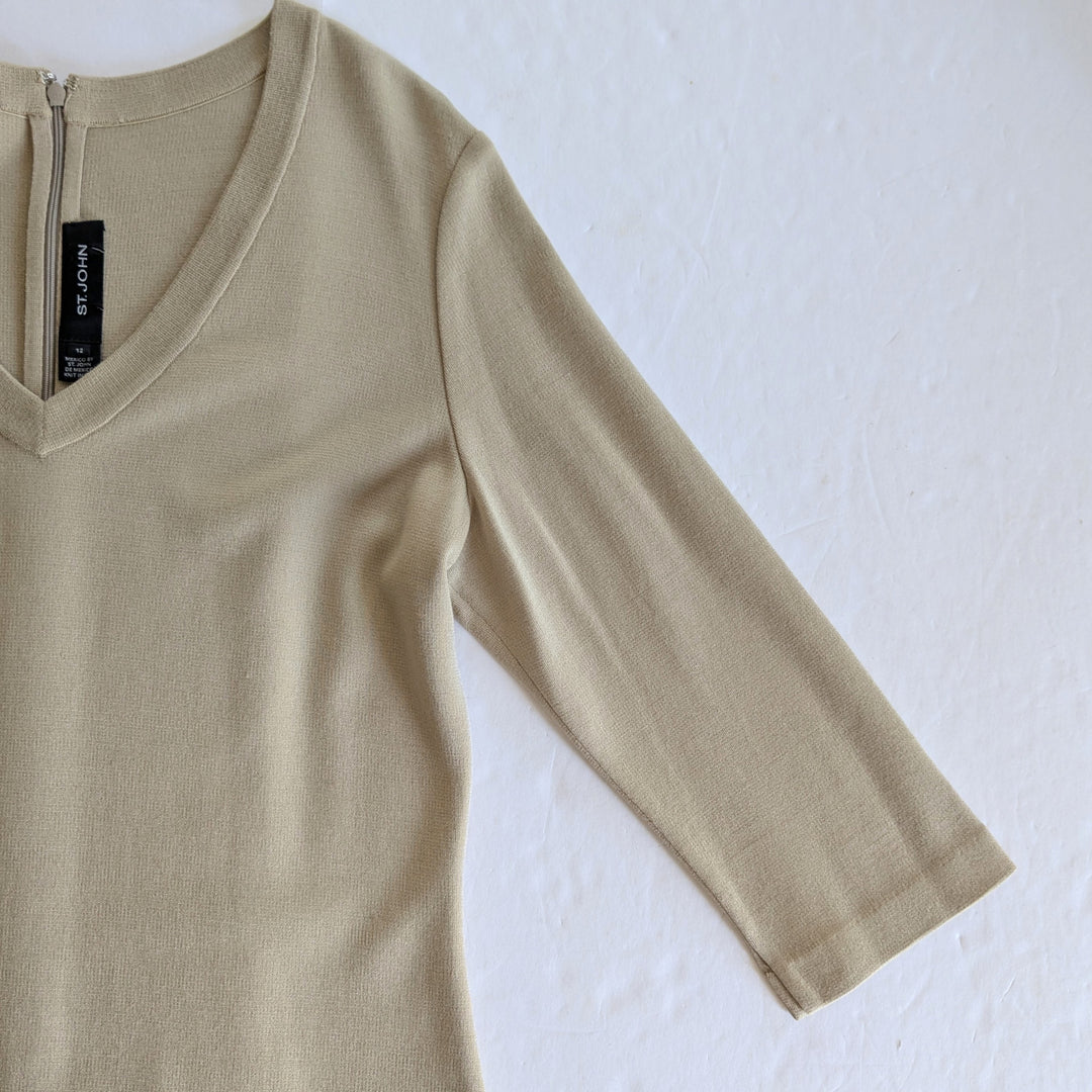St John Knit Midi Dress Size 12
