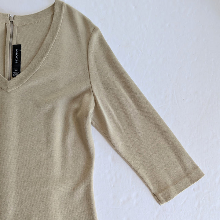 St John Knit Midi Dress Size 12