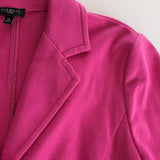 Talbots Hot Pink Knit Blazer Size Medium Petite