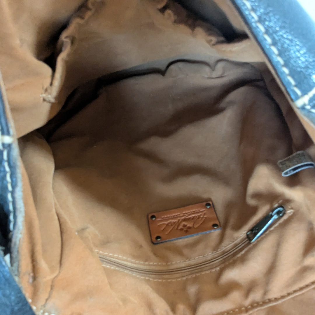Patricia Nash Leather Saddle Bag