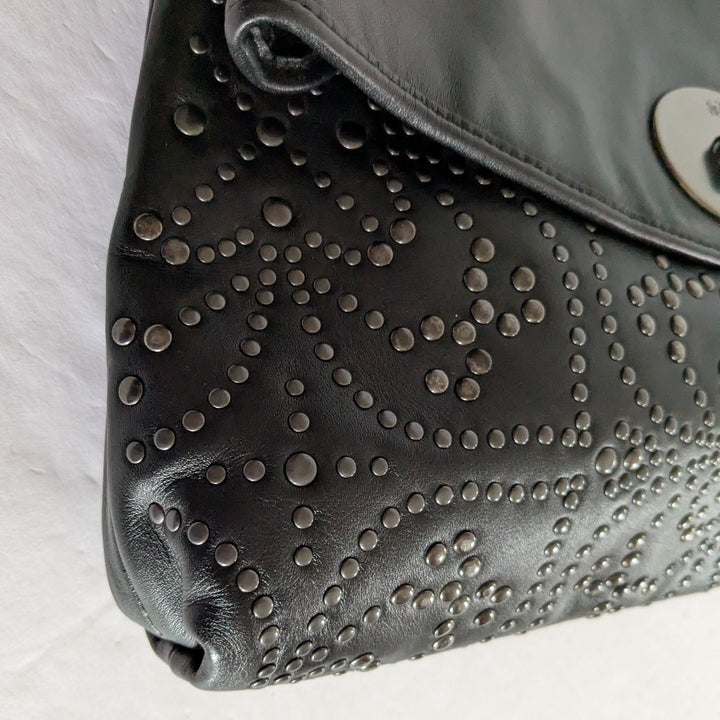 Coach Mini Stud Large Leather Clutch