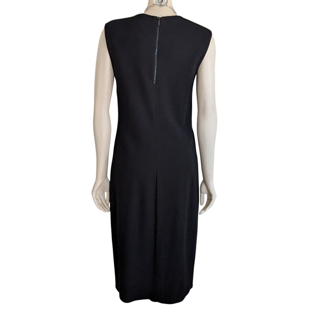 Vince Black Knit Sheath Dress Size Large