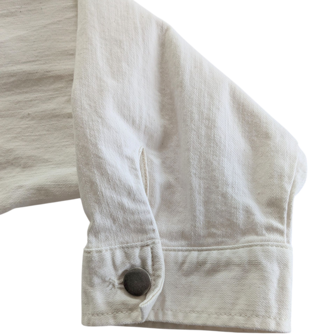 Eileen Fisher Undyed Denim Utility Jacket Size XXS