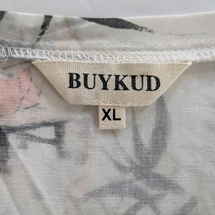 Buykud O Neck Tee Asian Print Size XL