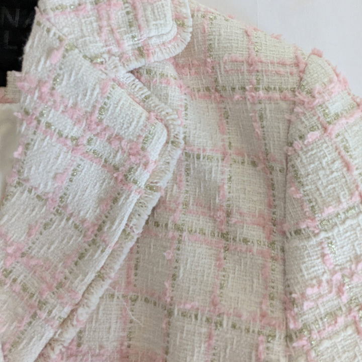 Mina Self Tweed Blazer Size Large NWT