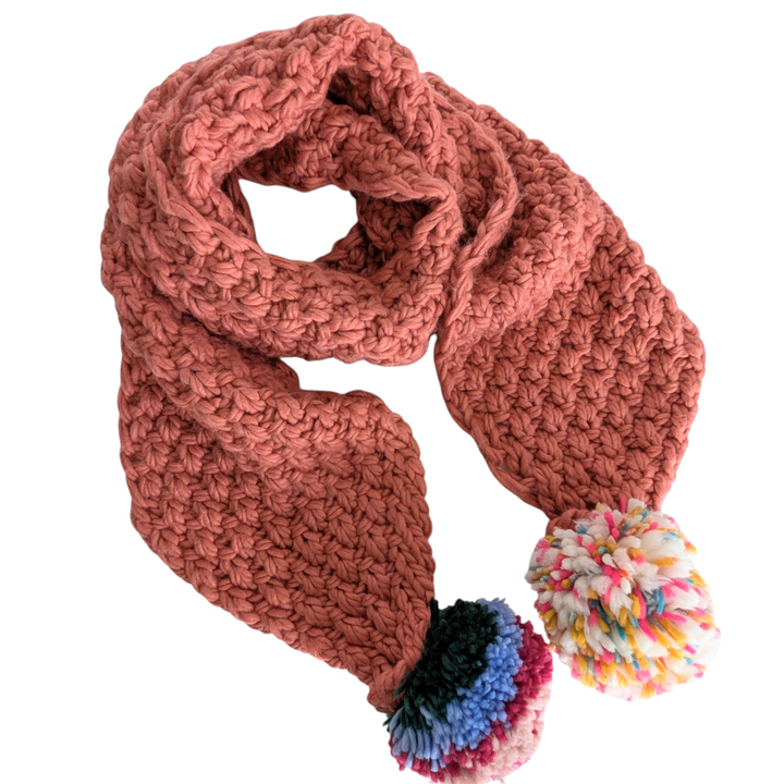 Anthropologie Pick A Pom Pom Scarf