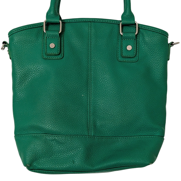 Jewel Green Leather Convertible Satchel