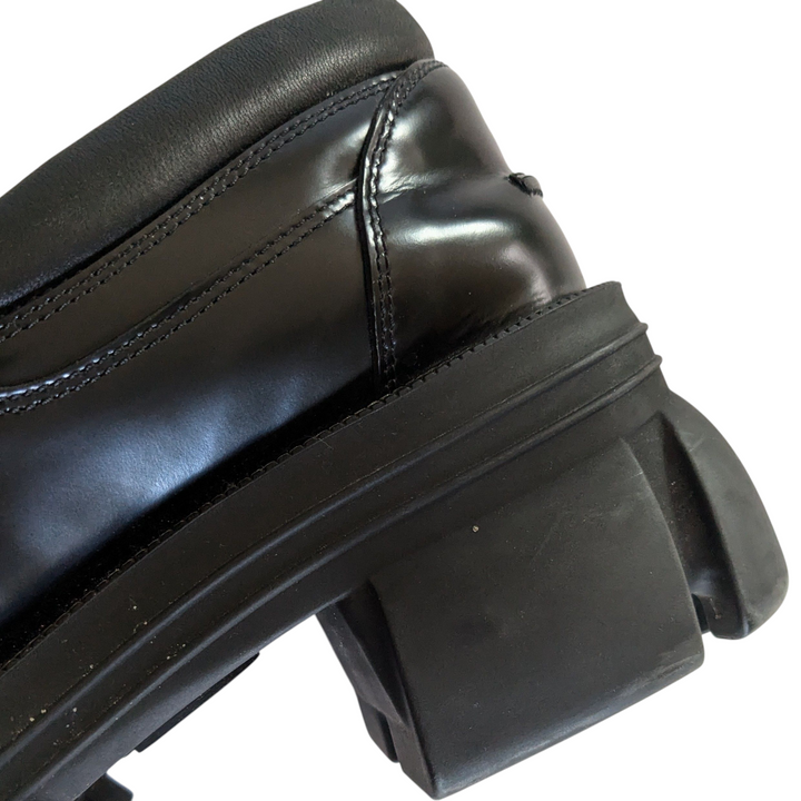 Gucci Sylke Platform Leather Loafers Size 41.5