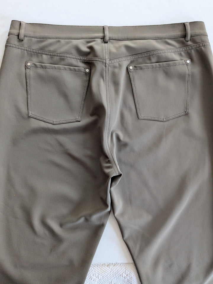 Lafayette 148 Olive Mercer Pants Size 14