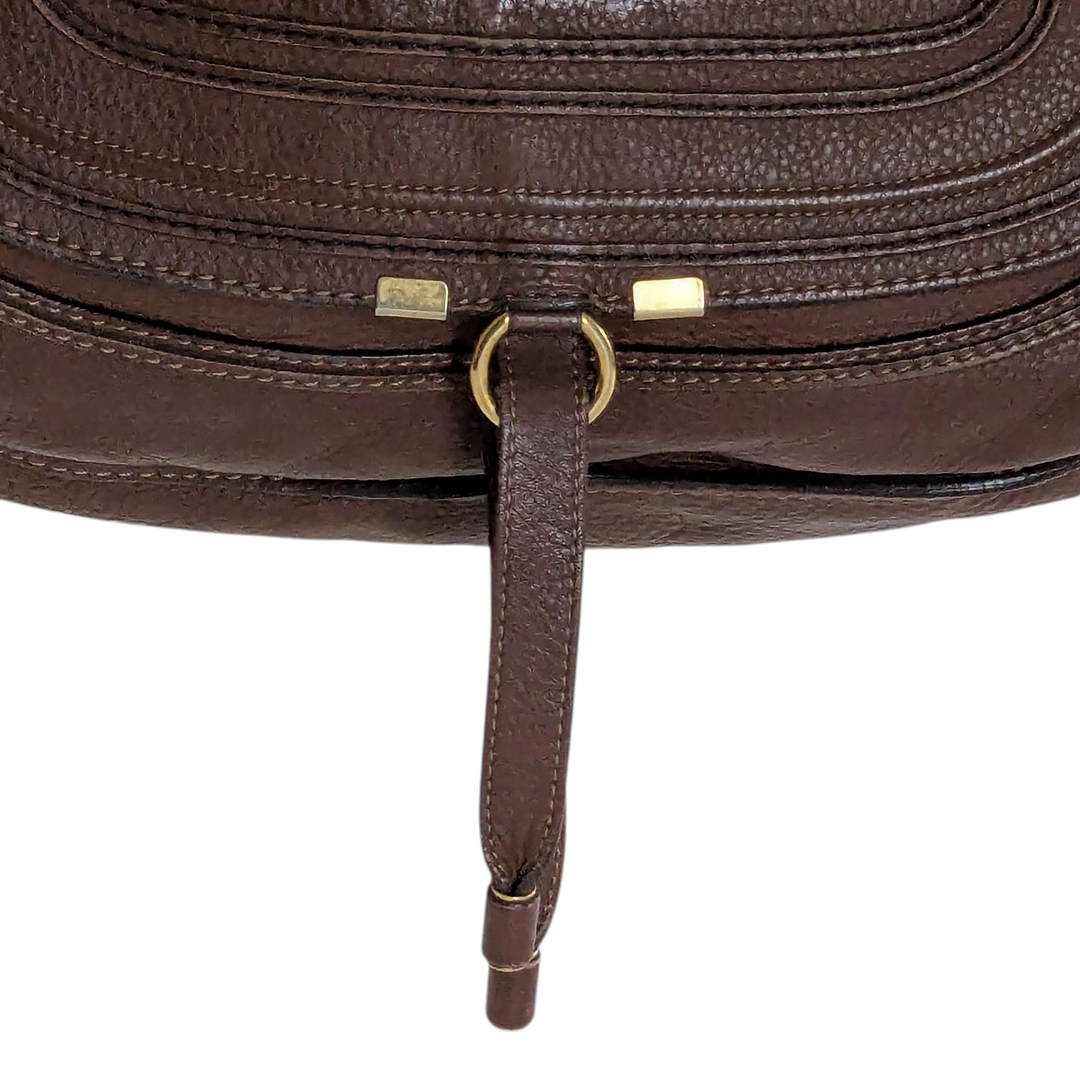 Chloe Marcie Brown Leather Satchel