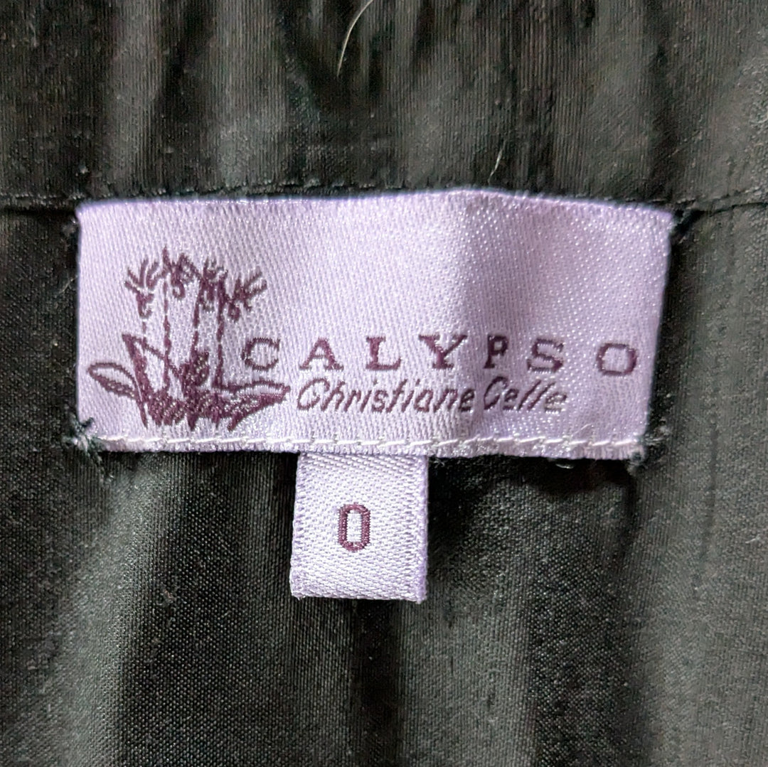 Calypso Silk Taffeta Maxi Skirt Size 0