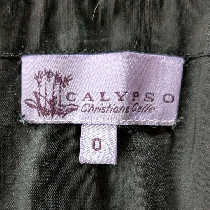 Calypso Silk Taffeta Maxi Skirt Size 0