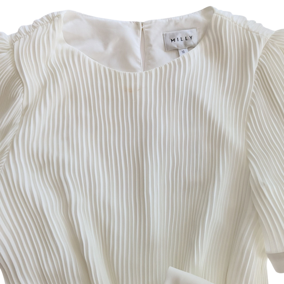 Milly Lumi Pleated Dress Size 10