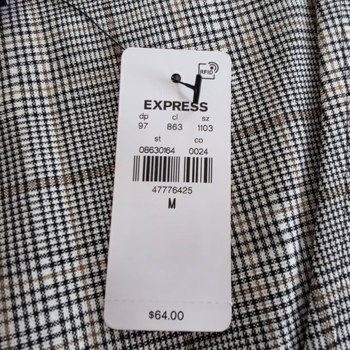 Express Plaid Vest Size Medium