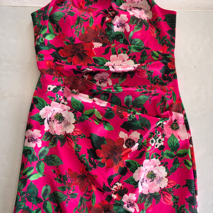 Eliza J Pink Floral Dress Size 8