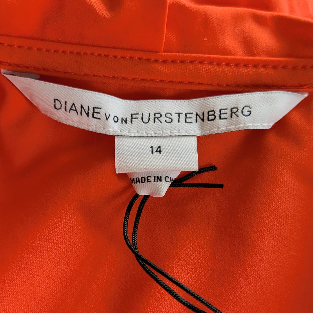 Diane von Furstenberg Bethania Wrap Dress Size 14